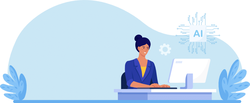 sviluppatrice che lavora al computer