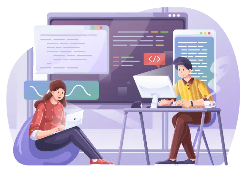 programmatori al lavoro col computer